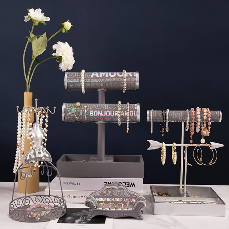 الإبداعية نافذة متجر الديكور اطلاق النار الدعائم المنزلية سوار المجوهرات عرض موقف