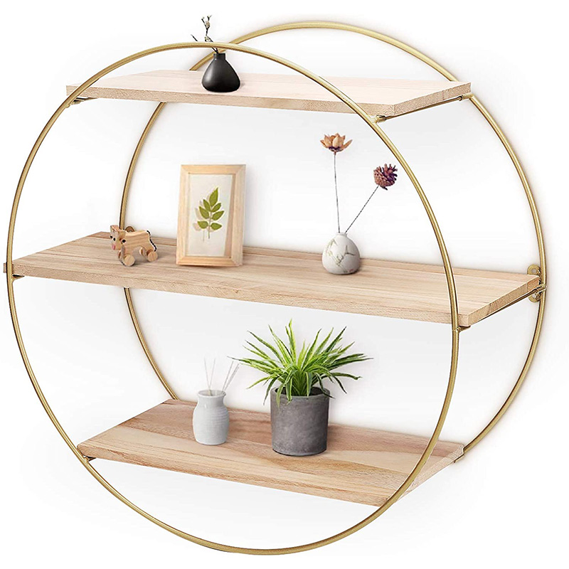 رف خشبي دائري مزخرف تركيب أثاث ديكوري رف خشبي دائري مزخرف تركيب أثاث ديكوري